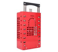 Lockout etiqueta Box de bloqueo Mango de nylon de acero inoxidable Caja de grupo de seguridad de aislamiento de energía portátil 14 Capacidad de candados Capacidad duradera a