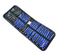 Locksmith Tools Klom - Juego de ganzúas de cerradura 20 en 1, selección de cerraduras de puerta, selector de apertura rápida