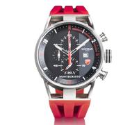 Locman Ducati - Cronógrafo para hombre, de acero, color rojo, Correa