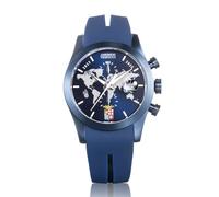 Locman Reloj cronógrafo caja azul, dedicado a la nave Amerigo Vespucci, turquesa