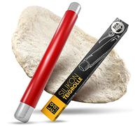 Loco Bird Rodillo de amasar de silicona libre de BPA, rodillo sin asas, accesorio de horneado para fondant, pizza, pasteles, masa de pasta y masa quebrada, utensilio de cocina con revestimiento