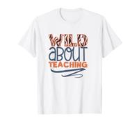 Loco por enseñar un diseño Divertido de Zebra Print Teacher Life Camiseta
