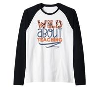 Loco por enseñar un diseño Divertido de Zebra Print Teacher Life Camiseta Manga Raglan