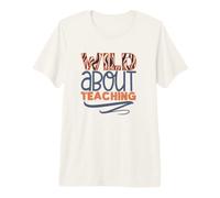 Loco por enseñar un diseño Divertido de Zebra Print Teacher Life Camiseta Premium
