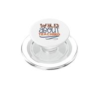 Loco por enseñar un diseño Divertido de Zebra Print Teacher Life PopSockets PopGrip para MagSafe