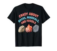 Loco por Las Rocas, minerales y fósiles Diseño de geología Camiseta