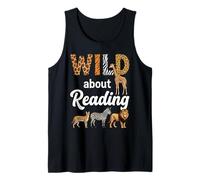 Loco por Leer Safari Animal Camiseta sin Mangas