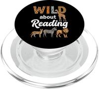 Loco por Leer Safari Animal PopSockets PopGrip para MagSafe