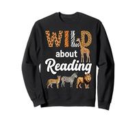 Loco por Leer Safari Animal Sudadera