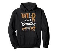 Loco por Leer Safari Animal Sudadera con Capucha
