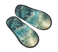 Loco Por Salvar Al Manatí Unisex Pantuflas Suave Zapatillas De Estar Por Casa Antideslizante Zapatos Para Exterior Interior Salon M