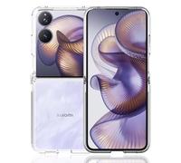 Locofun Funda Antigolpes para Xiaomi Mix Flip 2, Slim Transparente Carcasa Protectora Cover, Suave TPU Silicona Caso Delgada Anti-Choques Case, Protección de Grado Militar