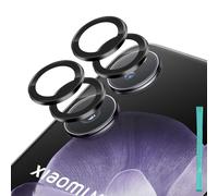 Locofun Protector de Lente de Cámara para Xiaomi MIX Flip 2, 2 Piezas Cristal Templado Protector de Cámara, HD Película Protectora, Dureza 9H Vidrio Templado, Anti-Arañazos