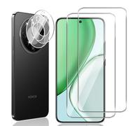 Locofun Protector de Pantalla para Honor Magic 8 Lite, 2 Piezas Cristal Vidrio Templado y 2 Piezas Protector Lente Cámara, [Dureza 9H] HD Anti-Arañazos Película Protectora