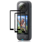 Locofun Protector de Pantalla para Insta360 X4 / Insta360 X5, 2 Piezas Cristal Vidrio Templado, [Dureza 9H] HD Anti-Arañazos Película Protectora