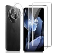 Locofun Protector de Pantalla para Oneplus 13 5G, 2 Piezas Cristal Vidrio Templado y 2 Piezas Protector Lente Cámara, [Dureza 9H] HD Anti-Arañazos Película Protectora