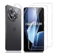 Locofun Protector de Pantalla para Oneplus 13R 5G, 2 Piezas Cristal Vidrio Templado y 2 Piezas Protector Lente Cámara, [Dureza 9H] HD Anti-Arañazos Película Protectora