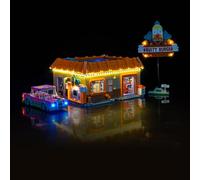 LocoLee Kit de luces compatible con Lego 10352 Los Simpsons: Krusty Burger - Sin luz solo modelo, accesorios de iluminación LED compatibles con Lego 10352 Krusty's Burger Joint (versión estándar)