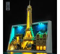 LocoLee Kit de luces compatible con Lego 21064 Paris - Ciudad del amor - Sin modelo solo luces, accesorios de iluminación LED compatibles con Lego 21064 Paris City Love (versión RC)