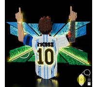 LocoLee Kit de luces compatible con Lego Lionel Messi Celebration 43018 - no solo modelo real, accesorios de iluminación LED para coleccionistas de exhibición LEGO Editions (versión estándar)