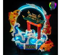 LocoLee Kit de luces compatible con Lego Prosperity Carp Leaping, no solo modelo real, accesorios de iluminación LED para LEGO 80120 para coleccionistas de exhibición (versión RC)