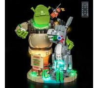 LocoLee Kit de luces compatible con Lego Shrek, Burro y Gato en Botas 72423 - Luces no solo modelo real, accesorios de iluminación LED para LEGO Shrek para coleccionistas de exhibición (versión RC)