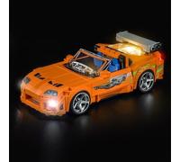 LocoLee Kit de luces compatible con Lego The Fast and The Furious Toyota Supra MK4 77260, no solo modelo real, accesorios de iluminación LED para coleccionistas de exhibición LEGO Speed Champions