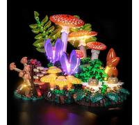 LocoLee Kit de luces compatible con Lego Woodland Mushrooms 11505, no solo modelo real, accesorios de iluminación LED para coleccionistas de exhibición LEGO Botanicals (versión estándar)