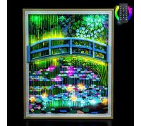 LocoLee Kit de luz compatible con Lego 31220 Claude Monet - Puente sobre un estanque de nenúfares - Sin modelo real solo luces, iluminación LED compatible con Lego 31220 Monet (versión RC)