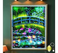 LocoLee Kit de luz compatible con Lego 31220 Claude Monet - Puente sobre un estanque de nenúfares - Sin modelo real solo luces, iluminación LED compatible con Lego 31220 Monet (versión estándar)