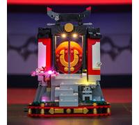 LocoLee Kit de luz compatible con Lego 71866 Ninja Character Display 15º aniversario - sin modelo real solo luces, accesorios de iluminación LED compatibles con Lego 71866
