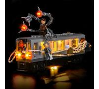 LocoLee - Kit de luz personalizado compatible con Lego 76321 Spider Man vs Doc Ock Metro Escena de tren - Sin modelo solamente, accesorios de iluminación LED compatibles con la escena del tren del
