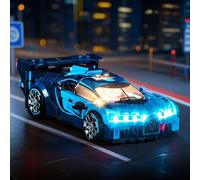 LocoLee Kit de luz personalizado compatible con Lego 77253 Bugatti Vision GT Hyper Sports Car - Sin modelo real solo luces, accesorios de iluminación LED compatibles con Lego Bugatti
