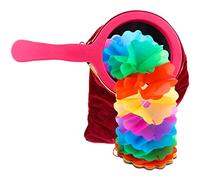 LOCOLO Bolsa mágica con asa de transporte, bolsa para trucos mágicos con cambio mágico de flores Magic Change Bag asa giratoria hace que las cosas aparezcan magia trucos