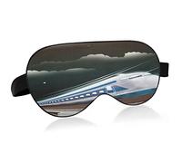 Locomotive at Night on its Tracks Sleep Eye Mask, Sleeping Mask & Blindfold con diadema elástica Soft Comfort Eyeshade Sleep Cover para viajes, yoga, siesta
