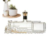 Locomotora de vapor Bourbon Decantador, botella de whisky, decoración de | Bourbon - Decantador con diseño de locomotoras de vapor, botella de whisky decorativa, decoración de mesa divertida
