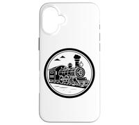 Locomotora de vapor Locomotoras de boceto Carcasa para iPhone 16 Plus