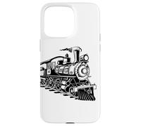 Locomotora de vapor Locomotoras Estación de ferrocarril Carcasa para iPhone 15 Pro Max