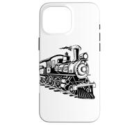 Locomotora de vapor Locomotoras Estación de ferrocarril Carcasa para iPhone 16 Pro Max