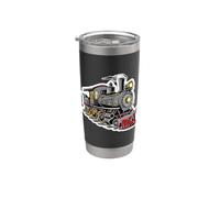 Locomotora de vapor Locomotoras gráficas Vaso térmico de acero inoxidable de doble pared