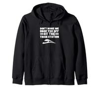 Locomotora No Me Haces Que Te Deje En La Estación De Tren Sudadera con Capucha