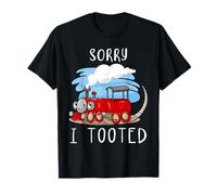 Locomotoras Perdón I Tooted Funny Train Camiseta