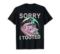 Locomotoras Perdón I Tooted Funny Train Camiseta