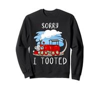 Locomotoras Perdón I Tooted Funny Train Sudadera