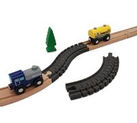 Locorico - 2 rieles flexibles para trenes de madera