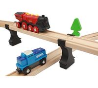 Locorico - 4 pilas de puentes para tren de madera (Empilable)