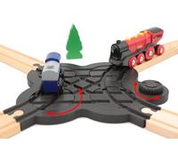 Locorico - Cruce de Aguja Rotativa para Tren de Madera