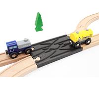 Locorico - Intercambiador de 2 vías para tren de madera compatible con Brio