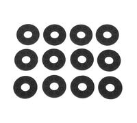 Locos de correa de guitarra Bloques protectores de correa duradera sin resbalón Correas de guitarra segura para guitarra eléctrica Ukulele Bass PE Material 25 mm 10 mm 3 mm 12pcs (Negro)