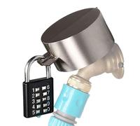 Locos de grifo - Lock de grifo de agua | Bloqueo de al aire libre | Sello de espiga de agua | pestillo de rociadores para espiga al aire libre | Stainles Steel Outdoors Tap Cover con combinació